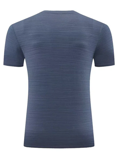 Men's Quick Dry Sports T-Shirt - Ice Silk Round Neck Short Sleeve - Shello's Creative Boutique