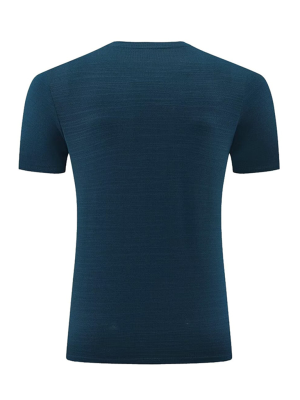 Men's new ice silk quick dry round neck short sleeve sports T-shirt Shello Creative Boutique