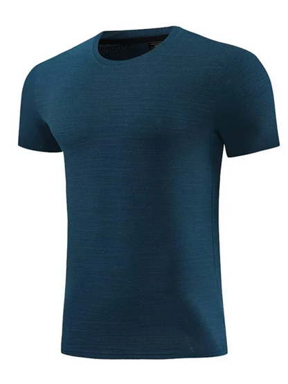 Men's Quick Dry Sports T-Shirt - Ice Silk Round Neck Short Sleeve - Shello's Creative Boutique