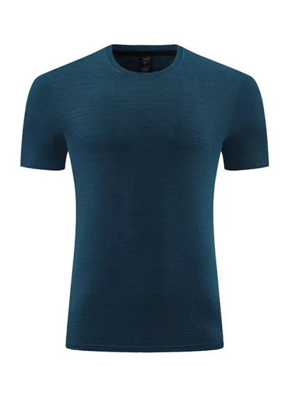 Men's Quick Dry Sports T-Shirt - Ice Silk Round Neck Short Sleeve - Shello's Creative Boutique