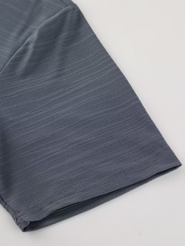 Men's Ice Silk Quick Dry Round Neck Short Sleeve Sports T-Shirt
