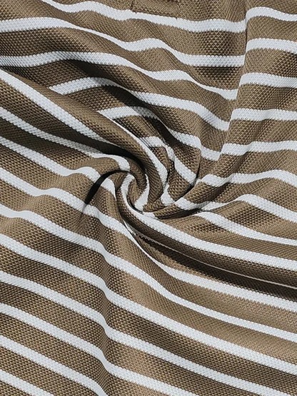 Long Sleeve Henley Shirt Casual Horizontal Striped Henley T-Shirt - Shello's Creative Boutique