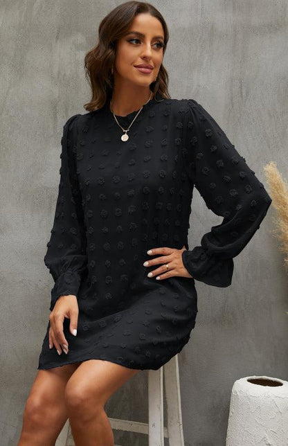 Women’s Textured Woven Shift Dress - Shello's Creative Boutique
