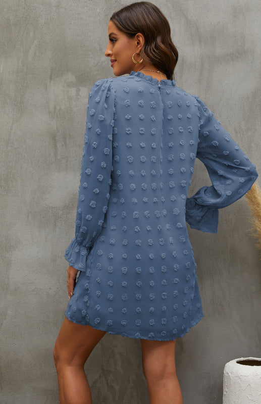 Women’s Textured Woven Shift Dress Shello Creative Boutique