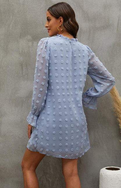 Women’s Textured Woven Shift Dress - Shello's Creative Boutique