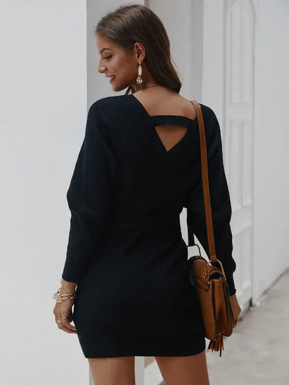 Women's Sexy Knitwear Sweater Pack Hip Warm Top - Shello's Creative Boutique