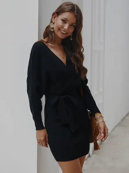 Women's Sexy Knitwear Sweater Pack Hip Warm Top - Shello's Creative Boutique