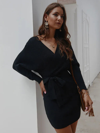 Women's Sexy Knitwear Sweater Pack Hip Warm Top - Shello's Creative Boutique