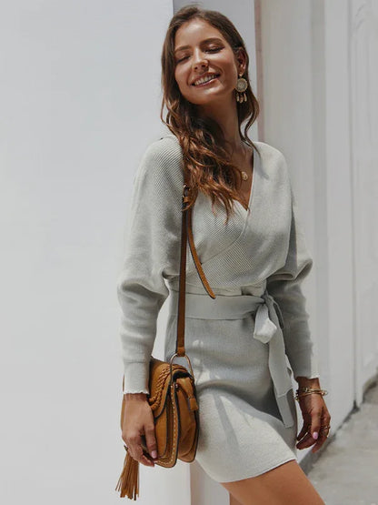 Women's Sexy Knitwear Sweater Pack Hip Warm Top - Shello's Creative Boutique