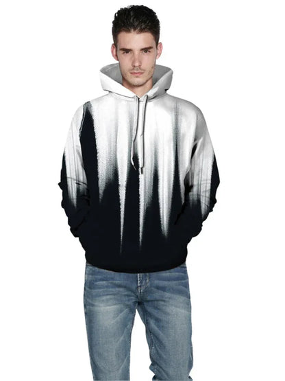 Men's Horror Gradient Knit Hoodie - Shello's Creative Boutique