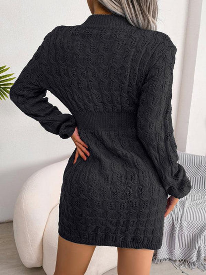 Women's Casual Waist Bag Dress – Cozy, Chic & Effortlessly Stylish Fried Dough Twist Design - Shello's Creative Boutique