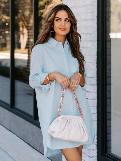 Women's Long Casual Temperament Long-Sleeved Shirt – Timeless Elegance Meets Everyday Comfort - Shello's Creative Boutique