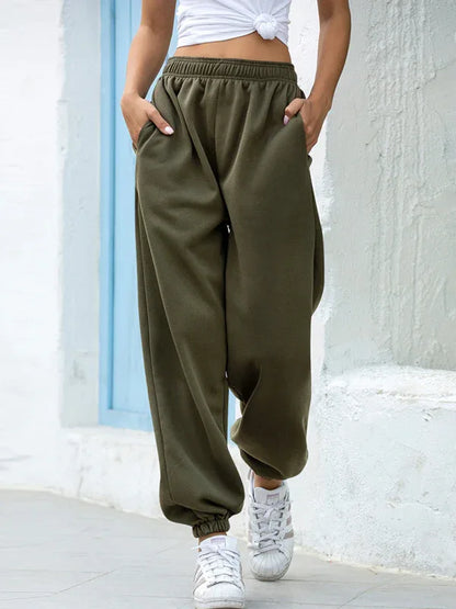Women’s Casual Sports Loose-Leg Pants – Effortless Comfort, Everyday Cool - Shello's Creative Boutique