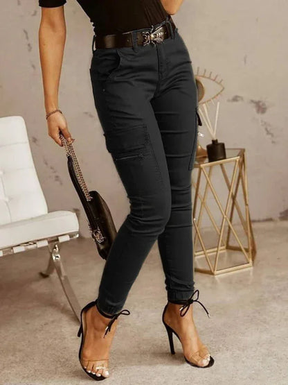 Women’s Low Waist Button Pocket Overalls – Sleek, Stylish & Ready for Anything - Shello's Creative Boutique