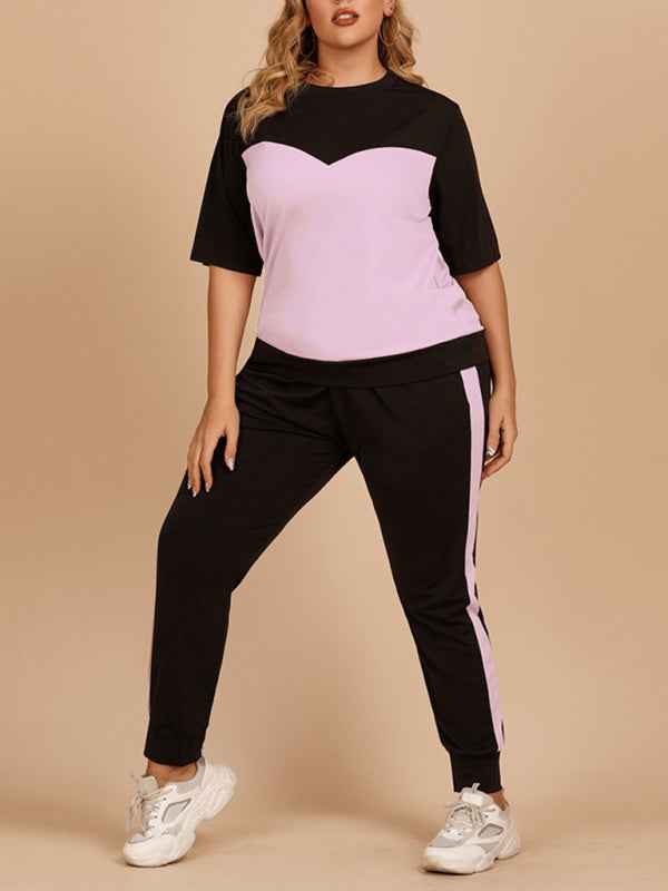 Plus Size Women's Summer Sports Suit – Redefine Casual Comfort with Style!