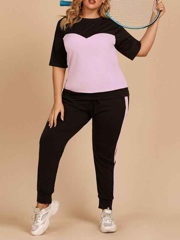 Plus Size Women's Summer Sports Suit – Redefine Casual Comfort with Style!