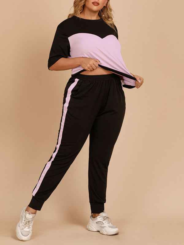 Plus Size Women's Summer Sports Suit – Redefine Casual Comfort with Style!