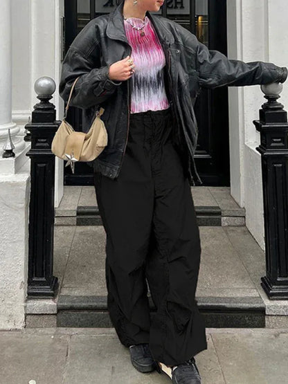 Women’s Woven Retro Drawstring Casual Overalls – Effortless Style for Every Day - Shello's Creative Boutique