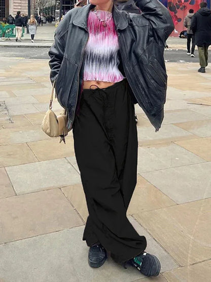 Women’s Woven Retro Drawstring Casual Overalls – Effortless Style for Every Day - Shello's Creative Boutique