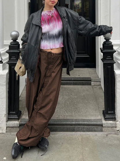 Women’s Woven Retro Drawstring Casual Overalls – Effortless Style for Every Day - Shello's Creative Boutique