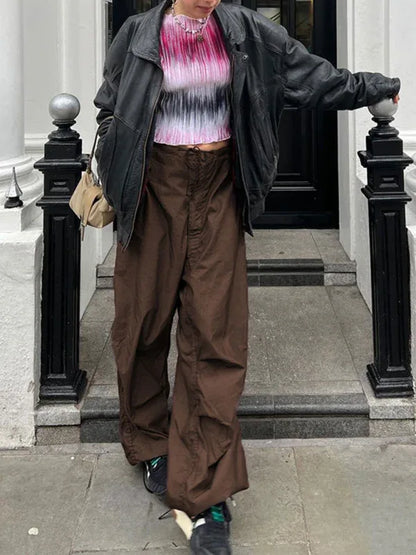 Women’s Woven Retro Drawstring Casual Overalls – Effortless Style for Every Day - Shello's Creative Boutique