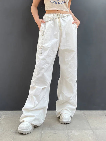 Women’s Woven Retro Drawstring Casual Overalls – Effortless Style for Every Day - Shello's Creative Boutique