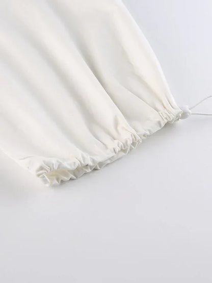 Women’s Woven Retro Drawstring Casual Overalls – Effortless Style for Every Day - Shello's Creative Boutique