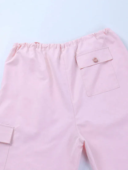 Large Size Loose Straight Overalls Women's High Waist Wide Leg Casual Pants - Shello's Creative Boutique