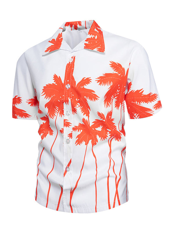 Summer new seaside casual Hawaiian short-sleeved shirt men's beach seaside Shello's Creative Boutique
