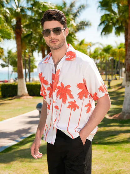 Summer New Seaside Casual Hawaiian Short-Sleeved Shirt – Perfect for Stylish Beach Days! - Shello's Creative Boutique