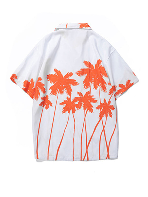 Summer new seaside casual Hawaiian short-sleeved shirt men's beach seaside Shello's Creative Boutique