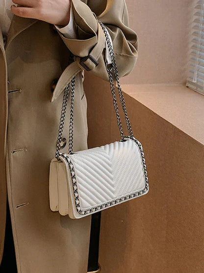 Embroidered Square Bag - Portable Small Chain Bag for Elegant Versatility - Shello's Creative Boutique