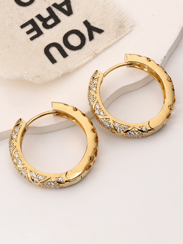 Rhombus artificial gemstone earrings Shello's Creative Boutique