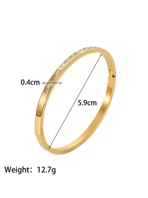 Titanium steel open bracelet women's non-fading stainless steel bracelet Shello's Creative Boutique