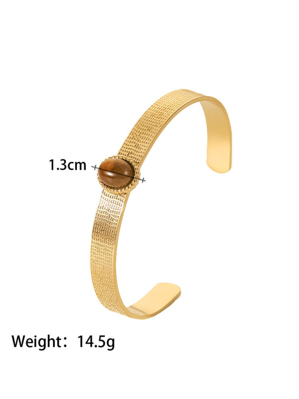 Titanium steel open bracelet women's non-fading stainless steel bracelet Shello's Creative Boutique
