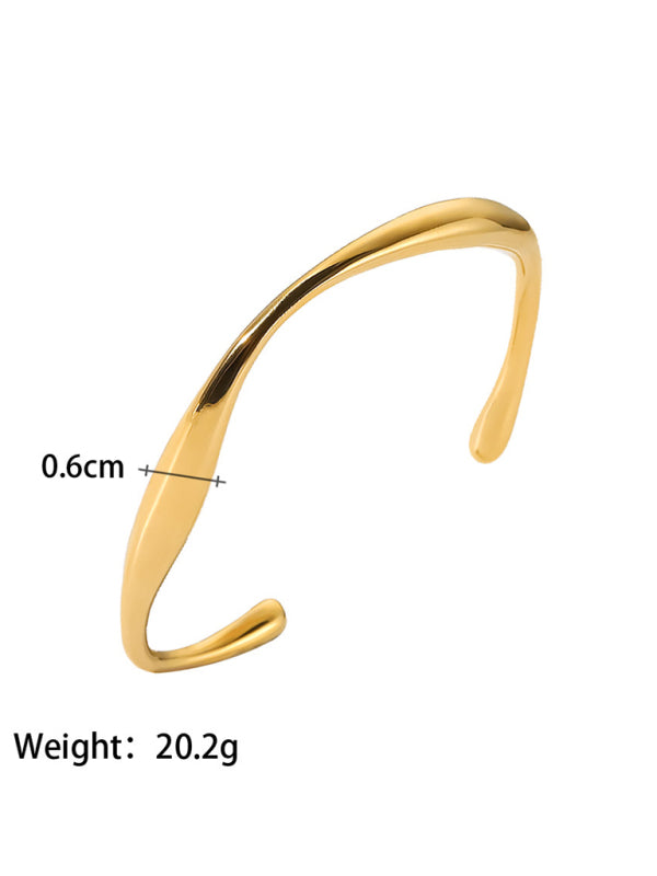 Titanium steel open bracelet women's non-fading stainless steel bracelet Shello's Creative Boutique