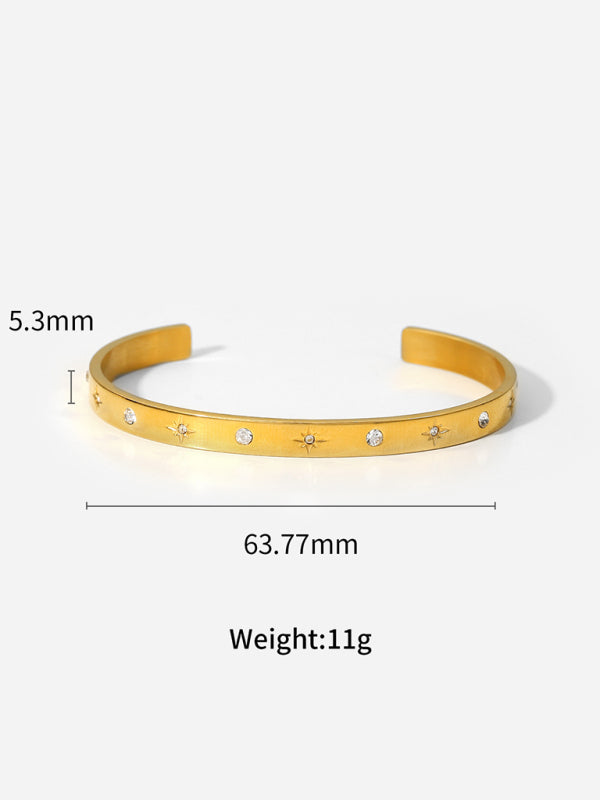 Titanium steel open bracelet women's non-fading stainless steel bracelet Shello's Creative Boutique