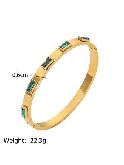 Titanium steel open bracelet women's non-fading stainless steel bracelet Shello's Creative Boutique