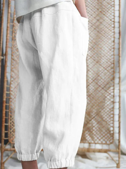 New Style Loose Pocket Casual Pants – Lightweight Comfort with Effortless Style - Shello's Creative Boutique