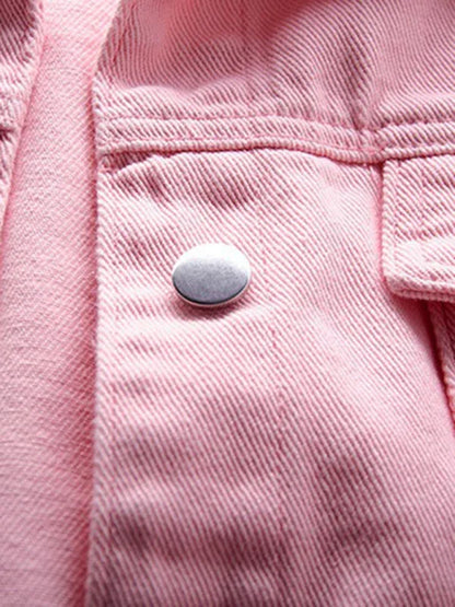 Women's New Colorful Large Size Denim Jacket - Shello's Creative Boutique