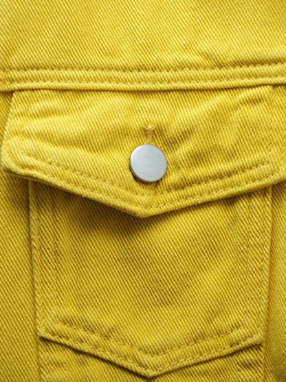 Women's New Colorful Large Size Denim Jacket - Shello's Creative Boutique