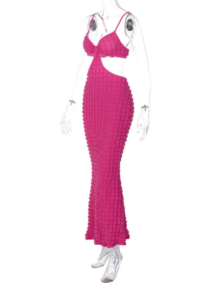 Women Long Dress - Suspender Sexy Slim Elegant Long Dress for Confidence & Sophistication - Shello's Creative Boutique