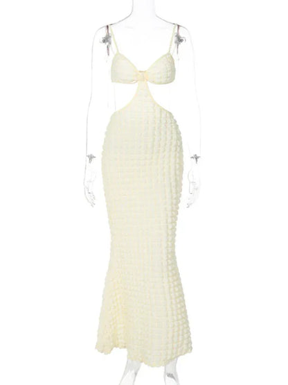 Women Long Dress - Suspender Sexy Slim Elegant Long Dress for Confidence & Sophistication - Shello's Creative Boutique