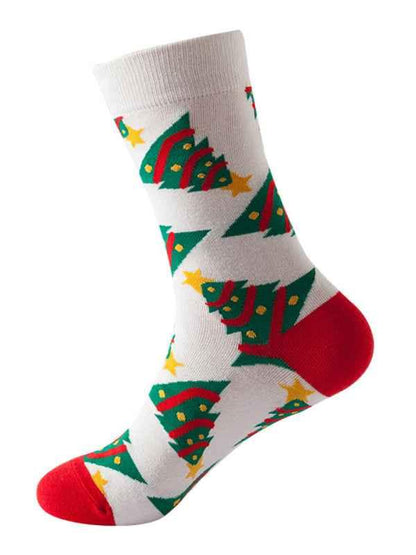 Fun Christmas Mid-Calf Socks - Festive Holiday Cheer Socks - Shello's Creative Boutique