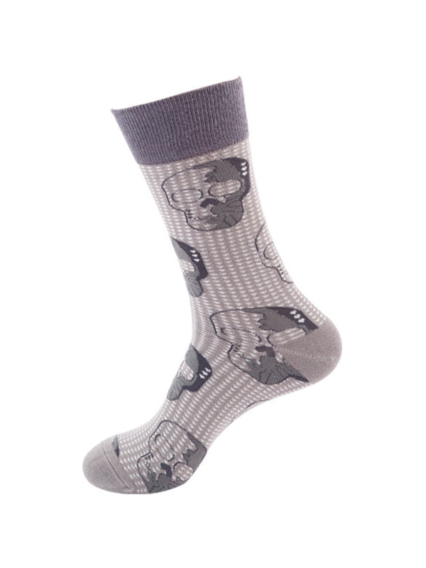 Women Fun Pattern Knit Cotton Socks