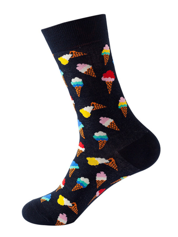 Women's Breakfast Print Casual Fun Socks