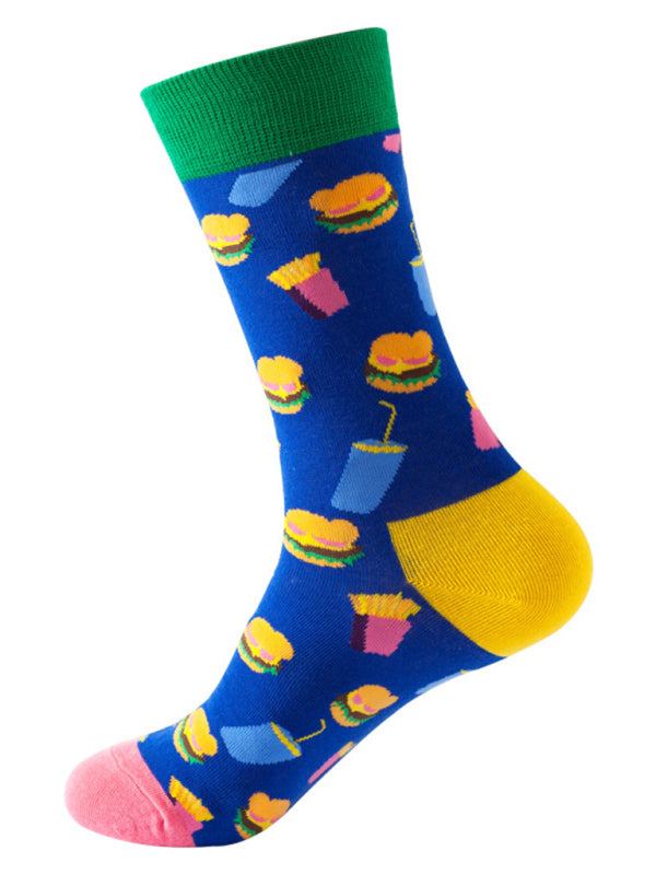 Women's Breakfast Print Casual Fun Socks
