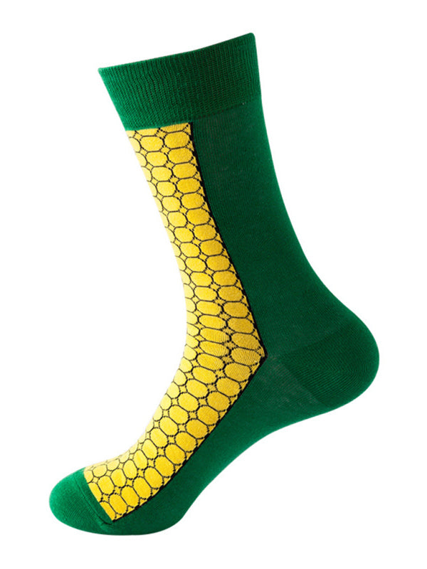 Women's Breakfast Print Casual Fun Socks
