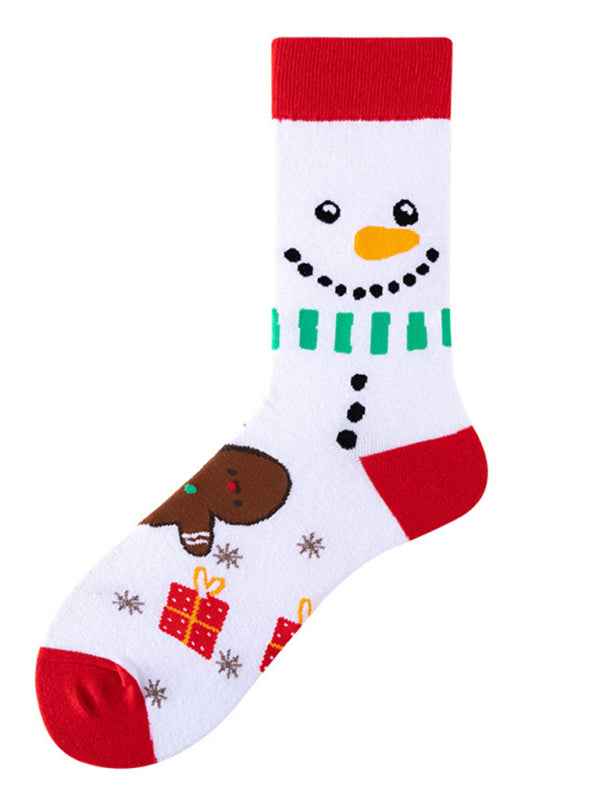 New mid-calf socks with Christmas fun patterns (a variety of colors to choose from)