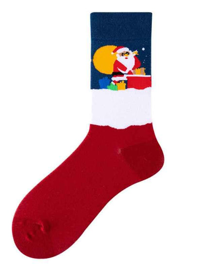 New Christmas Fun Mid-Calf Socks in a Variety of Colors - Shello's Creative Boutique